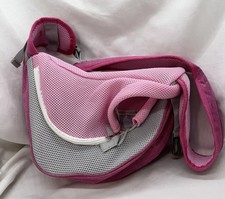 Small Pretty Pink Little Puppy Dog Sling Holder Carrier Take Your Dog Anywhere