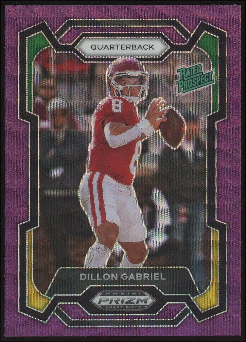Dillon Gabriel Rookie #197 2024 Panini Prizm Draft Purple Wave Prizm Browns RC