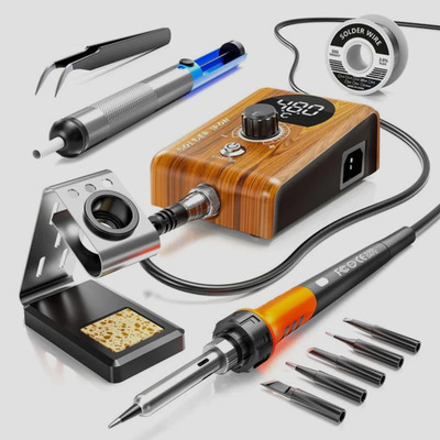 Soldering Iron Kit 90w - Precise Temperature Control - Full Kit - NEW