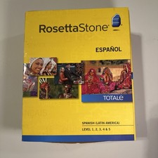 ROSETTA STONE Espanol SPANISH Latin America Level 1 2 3 4 5 COMPLETE SET