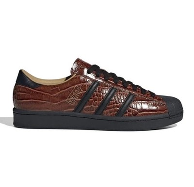 adidas Originals Superstar Vintage JQ3258 Fox Men's Size Brown Core Black Beige