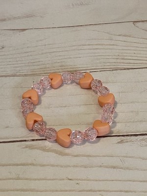 Heart Beaded Bracelet Valentine Gift Teen Girls Jewelry Handmade Birthday Gift