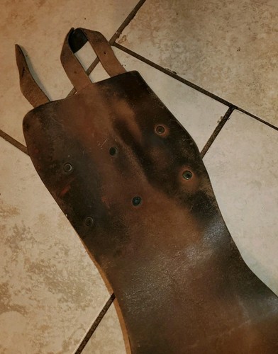 Vintage 1940s Harley Davidson champagne bikers Winged star leather kidney belt - Picture 10 of 10