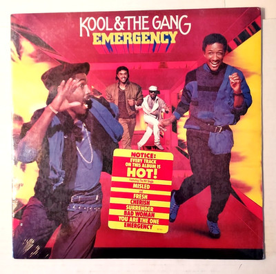1984 SEALED LP Kool & The Gang ''Emergency'' Hype Sticker De-Lite records