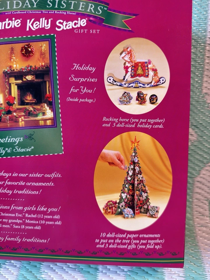 Подарочный набор для куклы Holiday Sisters Barbie Kelly & Stacie 1998 Mattel 19809 - Изображение 4 из 4