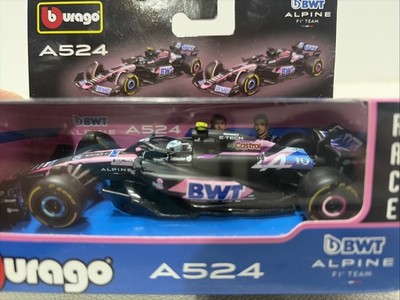 Burago A524 BWT Alpine Formula 1 Team Car 1:43 Scale Diecast Race Car Must See!