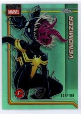 2026 Topps Chrome Marvel Comics Aqua Refractor /199 Venomizer #188 9et