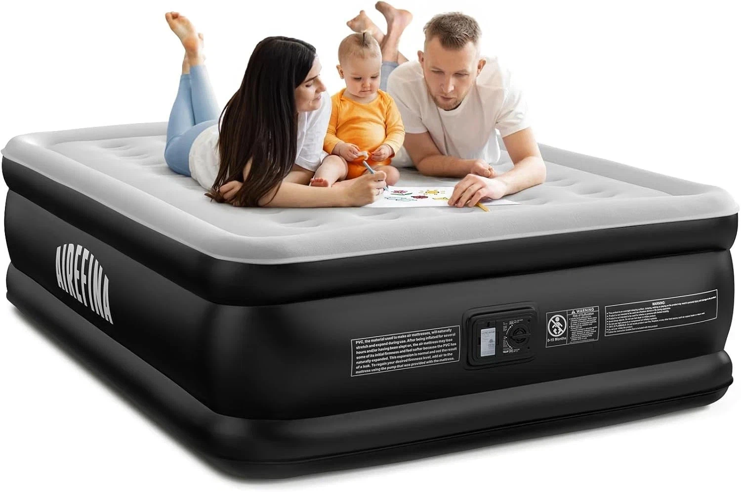 Airefina King Inflatable Air Mattress,Air Bed with Built-in Electric Pump
Opens in a new window or t