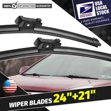 24"&21" Windshield Wiper Blades For VW Tiguan Chevy Malibu Traverse Saturn Aura