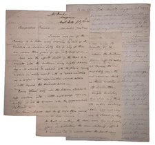 THREE MANUSCRIPT MEDICAL DOCUMENTS ON RINGWORM, 1823, JOS BARKER, JOSEPH HOUSTON