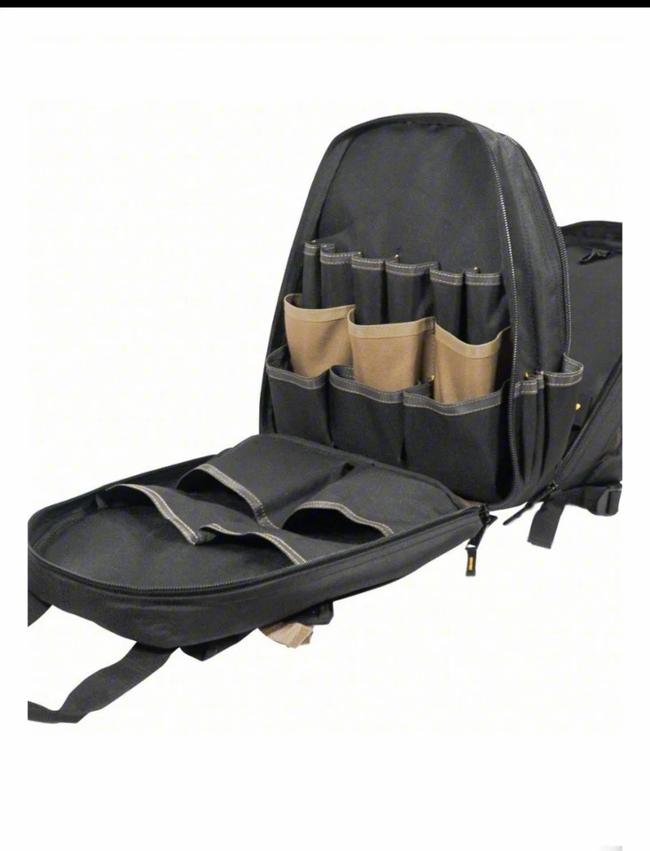 CLC TOOL BAG BACKPACK 8 Outside Pockets 36 Inside Pockets 13 1/4in Overall Wd - Image 3 of 4