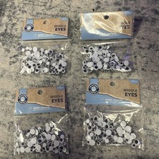 Crafter s Closet 4x125pc Googly Eyes for Crafts More 500pcs Total