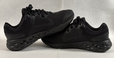 Nike Revolution 6 (GS) Youth Shoes Black Dark Smoke Grey DD1096-001 Size 4.5Y