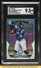 2023 Bowman Lunar Glow Refractor Gabriel Gonzalez SGC 9.5 Mint+ READ 0dp1