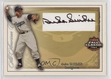 2003 Fleer Fall Classic All-American Collection Blue 100 Duke Snider Auto 0l2