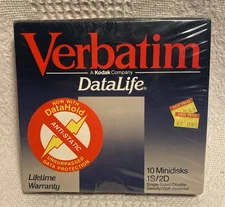 Verbatim 1S/2D 10 Diskettes - New Sealed Box of 10