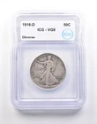 1916-D Walking Liberty Half Dollar VG8 Obverse ICG *5101