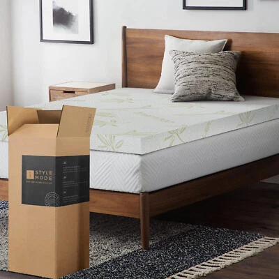 Quality Bamboo Memory Foam Mattress Topper Size Available Single Double King