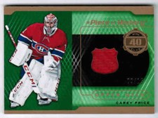 19/20 SP GAME USED CAREY PRICE 40-CP A PIECE OF HISTORY PREMIUM MATERIALS 09/15