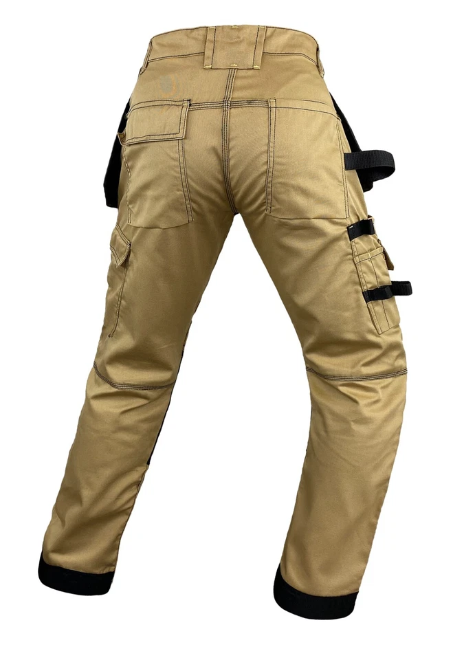 Men Heavy Duty Workwear Pants Utility Construction Work Safety