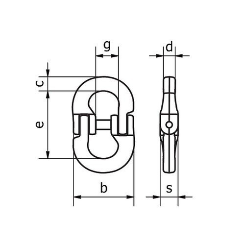 BEAVER Grade 80 Lifting Component Connector 6mm 1.1T - Picture 2 of 2
