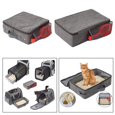 Reise, Katzentoilette, kein Auslaufen leicht zu tragen zusammenklappbar leicht zu reinigen