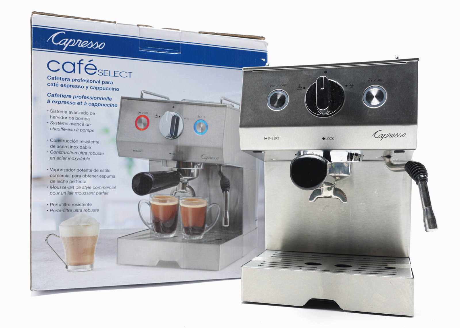 Capresso Cafe Select 1050W 15 bar Espresso Machine - Stainless Steel  (126.05) for sale online | eBay
