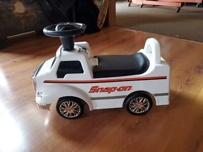 Snap-on Tools Ride On Kids Truck White Toy Lights & Sounds Work | eBay