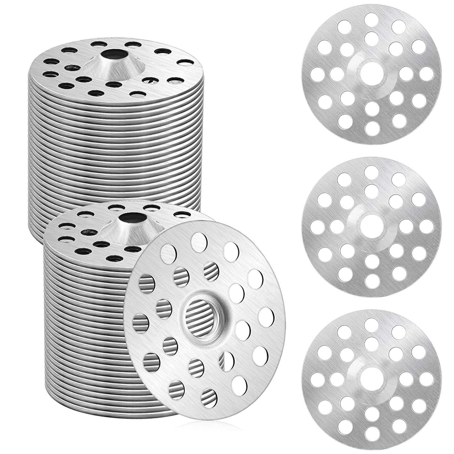 1 Inch Metal Plaster Washers for Screws | 100PCS Wall Repair Rings