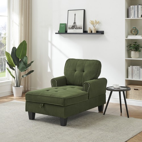 Chaise Lounge Indoor Sleeper Sofa Bed Chair Upholstered Lounge Chair for Bedroom