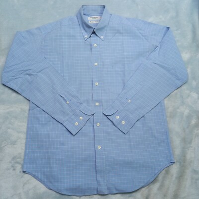 Vintage Yves Saint Laurent Dress Shirt Men's Pale Blue Stripe