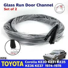 For Toyota Corolla KE30 KE31 KE37 Sedan Glass Run Door Channel Felt 2 PCS