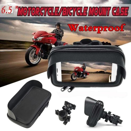 Motorcycle ATVs Handlebar Holder Mount Waterproof Bag Fit For Mobile Phone GPS eBay