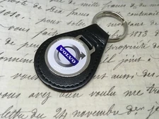 Volvo Quality Black Real Leather Keyring V60 V70 XC70 S80 XC60 XC90
