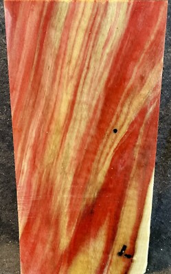 K D Flaming Red BOX ELDER  Pen Blanks/KnifeScales 1-pcs 7/8 x2 1/2 x5 1/4  B-20