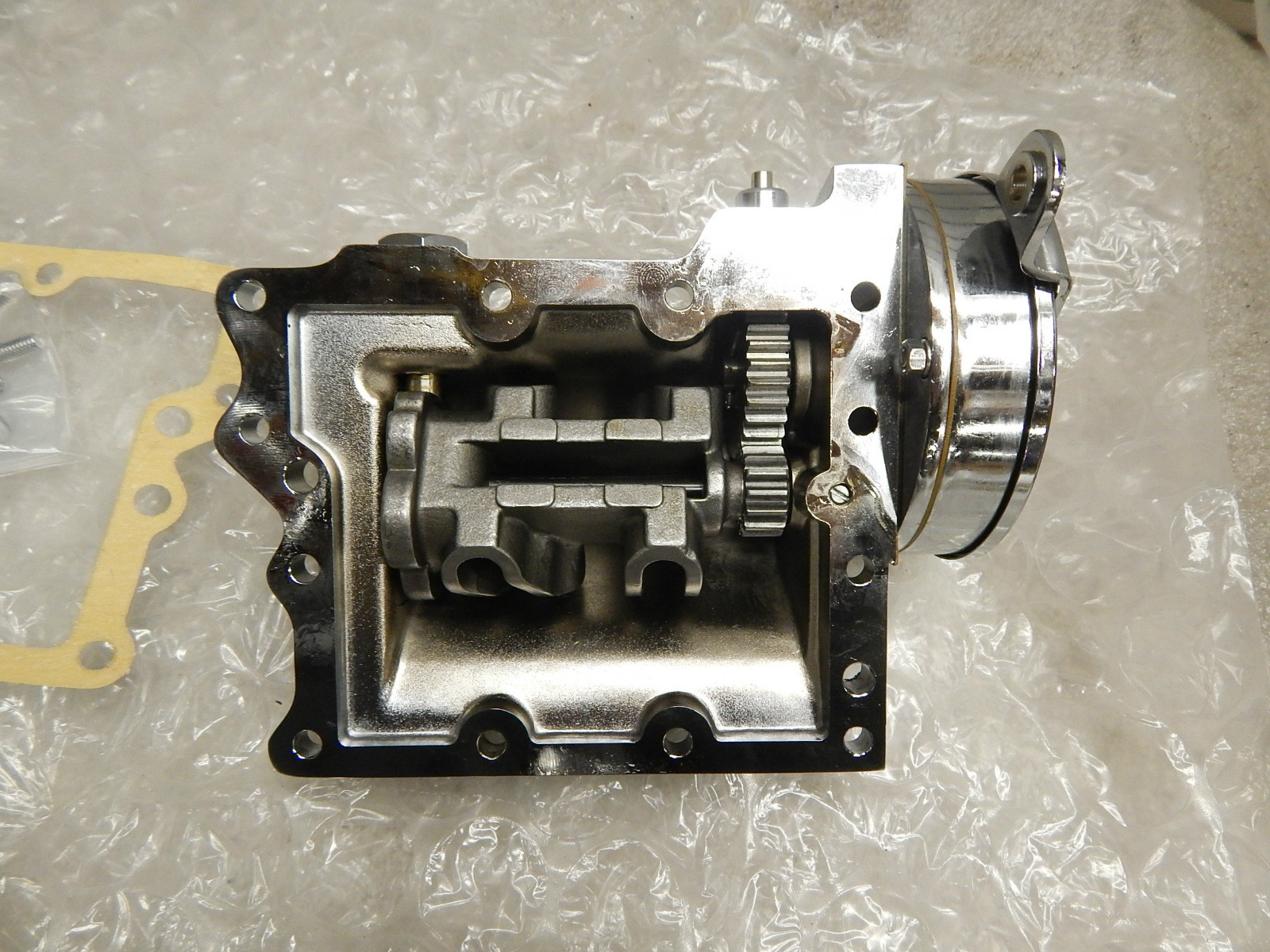 Chrome Ratchet Top Harley 4 Speed Transmission Panhead Shovelhead FLH FX Gearbox eBay