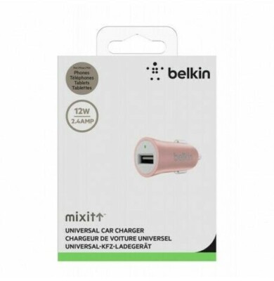 BELKIN Mixit - Universal USB Car Charger - 2.4A 12W Pink