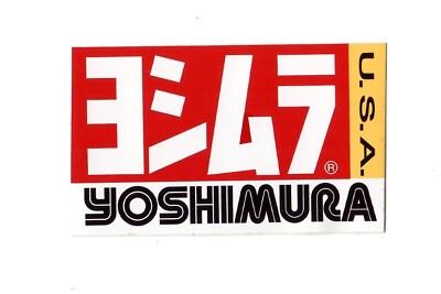 Vintage Sticker Yoshimura USA Red Black White Vinyl Original