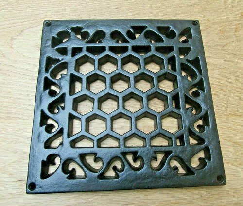 CAST IRON OLD RETRO VINTAGE REPRO RUSTIC VICTORIAN AIR VENT BRICK GRILLE COVER - Picture 16 of 20