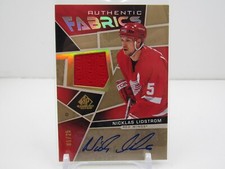 NICKLAS LIDSTROM 2021-22 SP GAME USED PATCH AUTOGRAPH AUTO! #01/25! FIRST MADE!