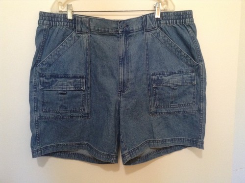 44 Denim Jean Cargo Hiking Shorts NWT 