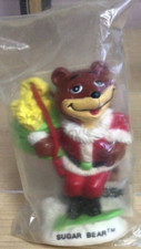 De colección 1993 Kraft OSO DE AZÚCAR Navidad 3" Adorno Cereal Promo PVC Figura NUEVO