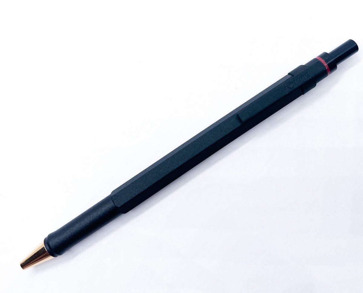 NOS Rotring newton Gold Black Mechanical Pencil 0.5 Double Push