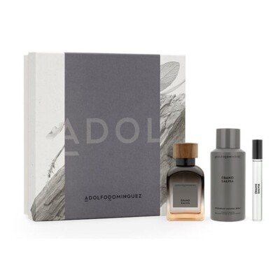 Adolfo Dominguez Ébano Salvia EDP Nat Spray 120ml - 4.1 Oz  3 Pcs GIFT SET,NEW .