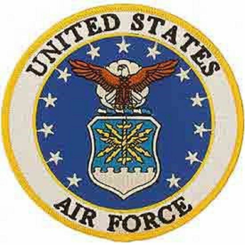 USAF EMBLEM - Embroidered Patches, Premium Quality Sew On Iron on Patch - 3""