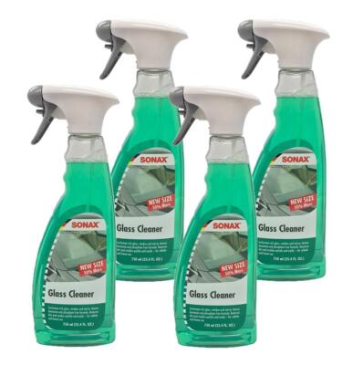 Sonax Windshield and Window Glass Cleaner Set (4 x 750ml Spray Bottles) Germany