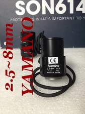Yamano CCTV Security Varifocal Lens W/ 2.5~8mm 1:1.4 CS 1/3” Wide Angles TESTED!