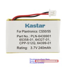 Kastar Headset Battery for CS50 CS55 CS65 Plantronics 202599-03 64327-01 6432701