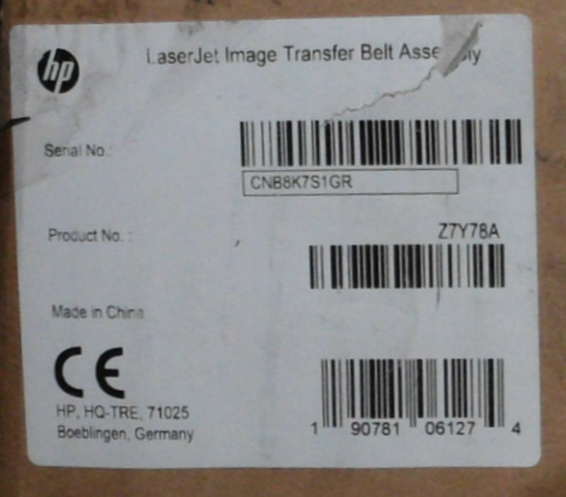 HP Z7Y78A Transfer Belt Assembly für Color LJ Managet Flow MFP E87640