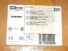 (C) (QTY 2) BRYANT 3331 LOCKING PLUG 3 POLE 3 WIRE GROUND TECH SPEC